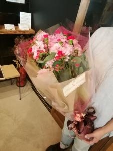 花束お届けいたしました(^^)/「花の店くぼた園」（鹿児島県日置市の花屋）のギャラリー写真